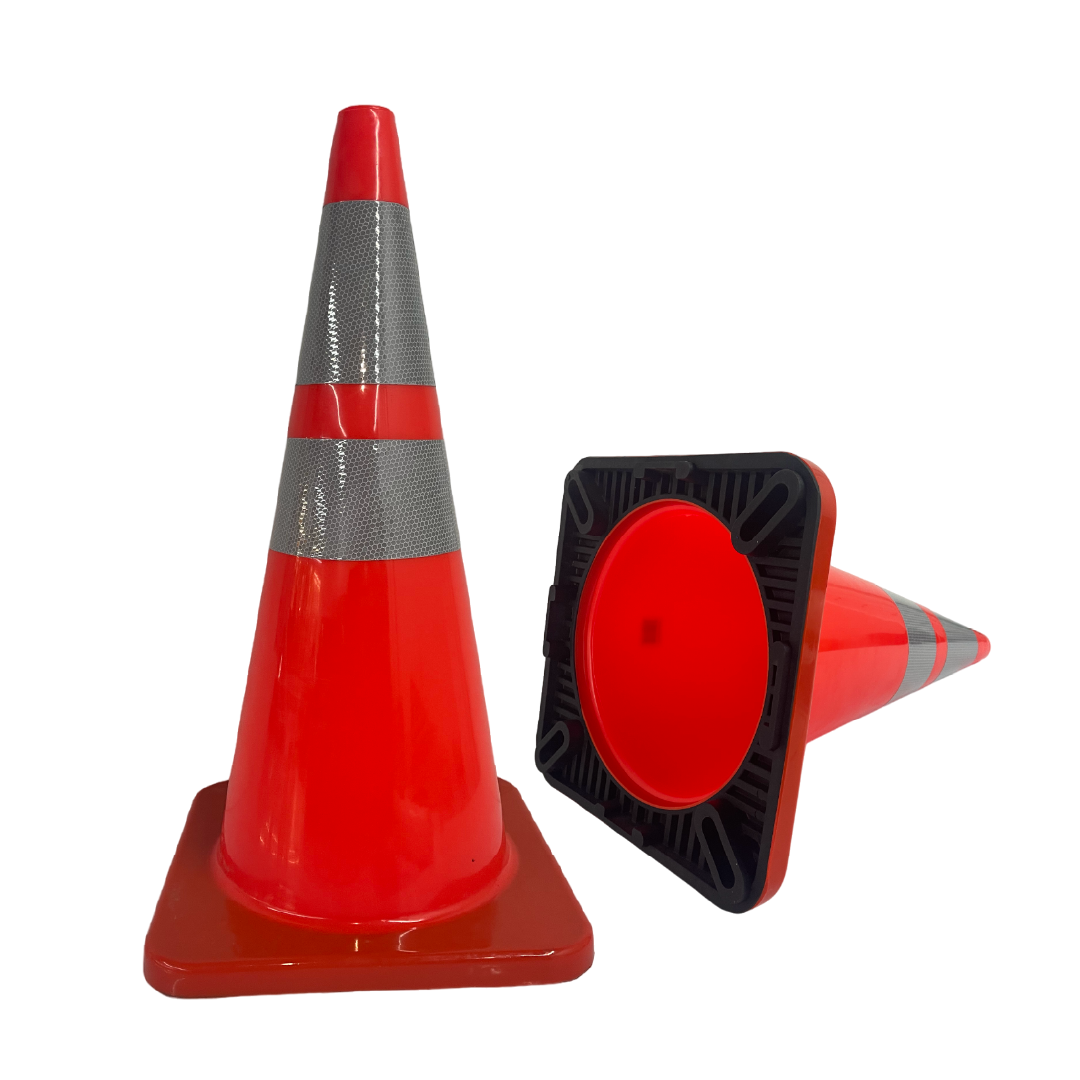 28 IN. CONE WITH BLACK BASE